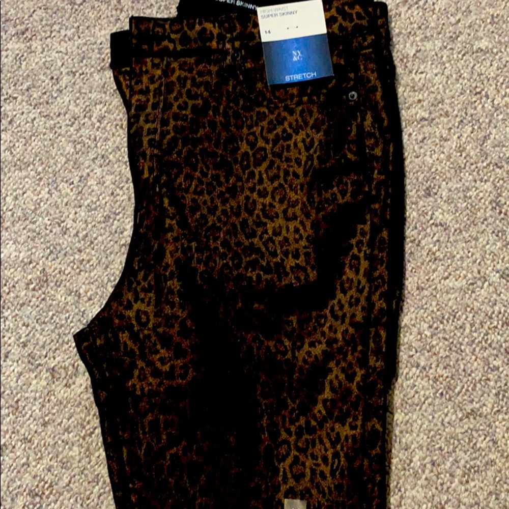 Leopard Skinny Jeans